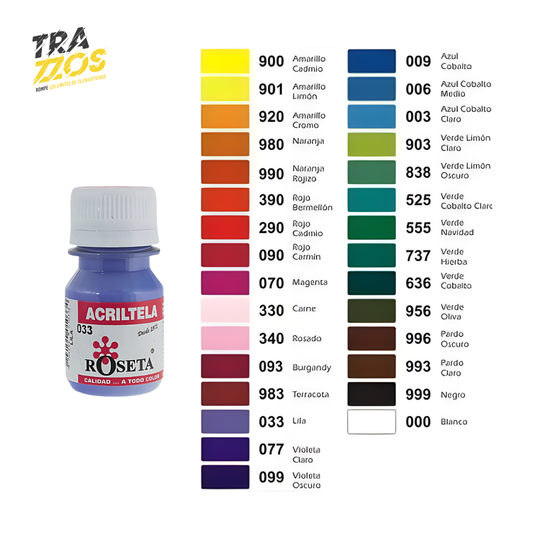 Acriltela Roseta Lila