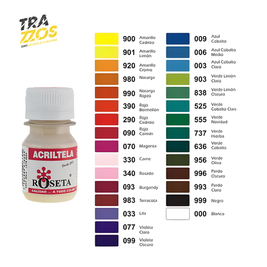 Acriltela Roseta Piel