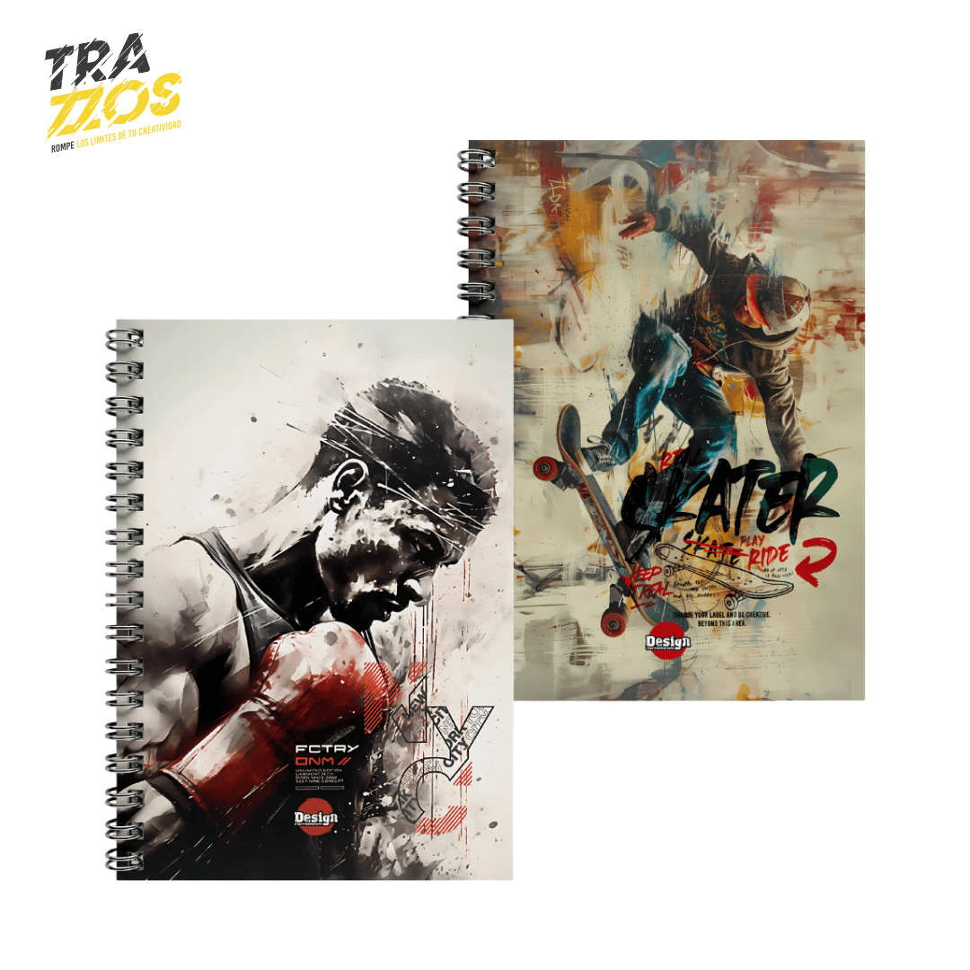 Cuaderno Lukis Argollado 5 Materias Diseño