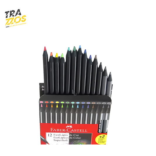 Color SuperSoft Faber-Castell x12+ 2 Lápices
