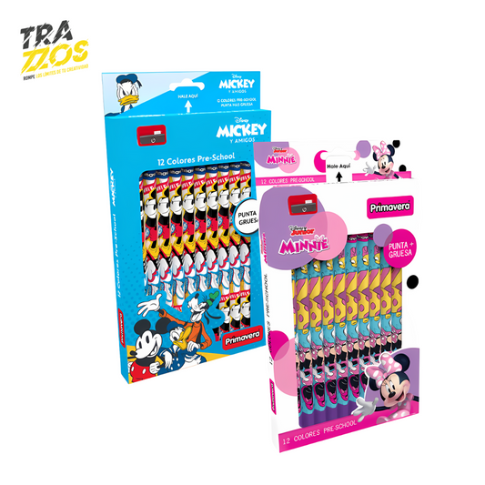 Colores Jumbo Personajes Primavera x12