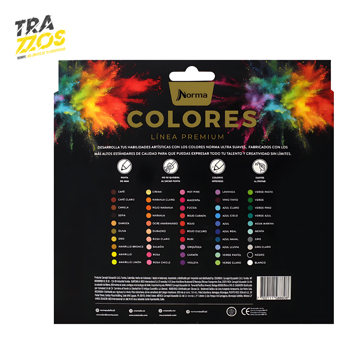 Colores Norma Premium x50