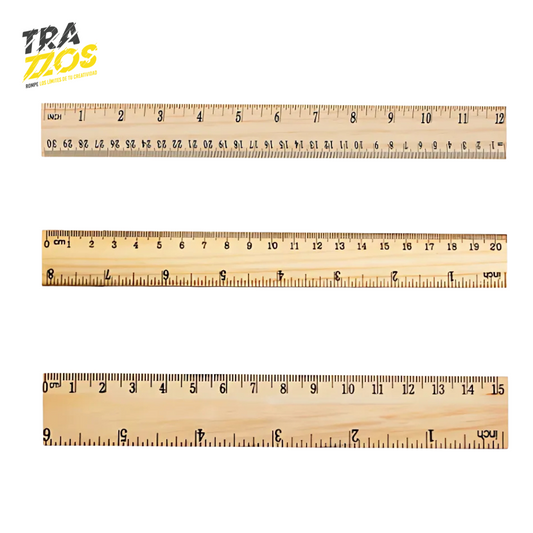 Regla de Madera 30 CM