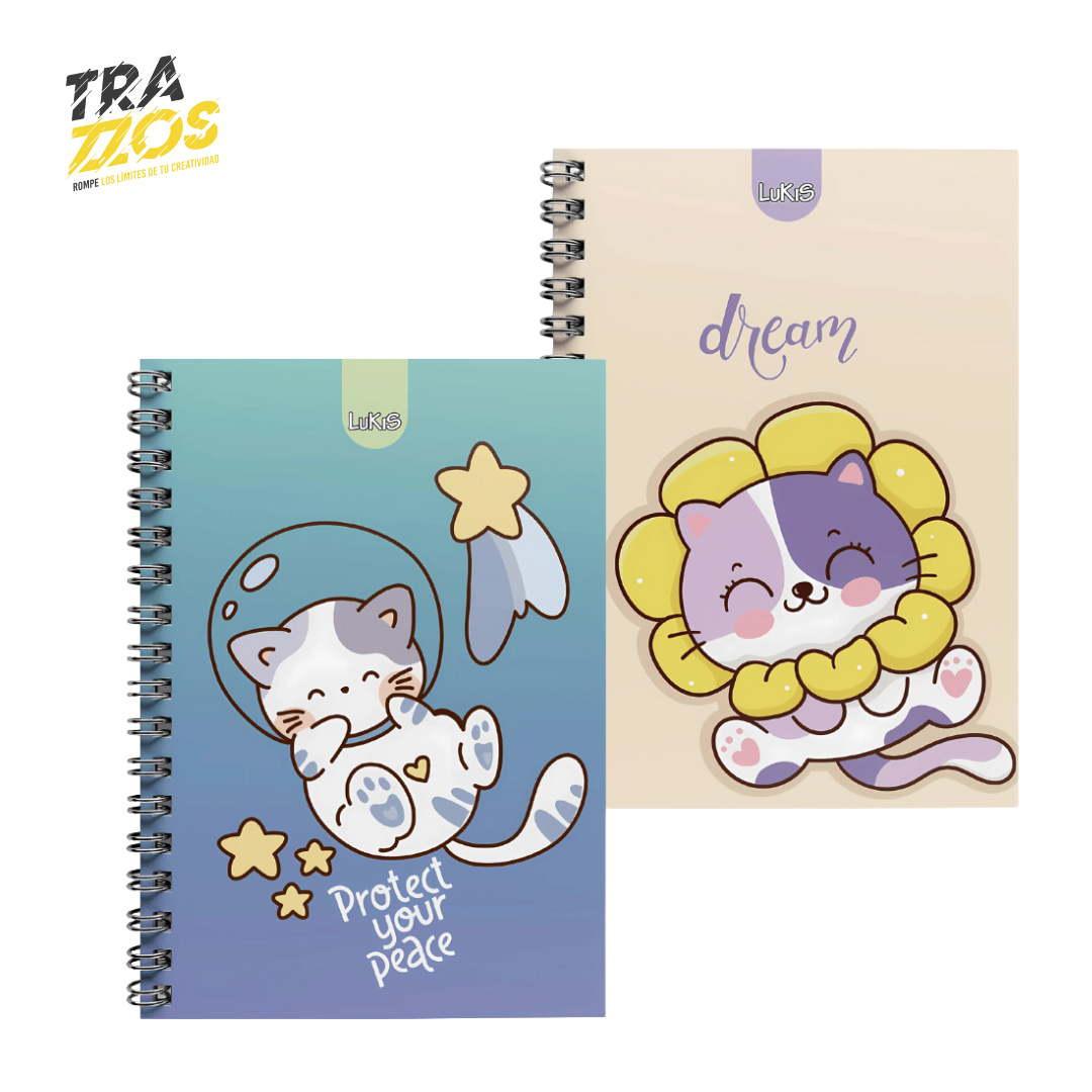 Cuaderno Lukis Argollado Muñecos