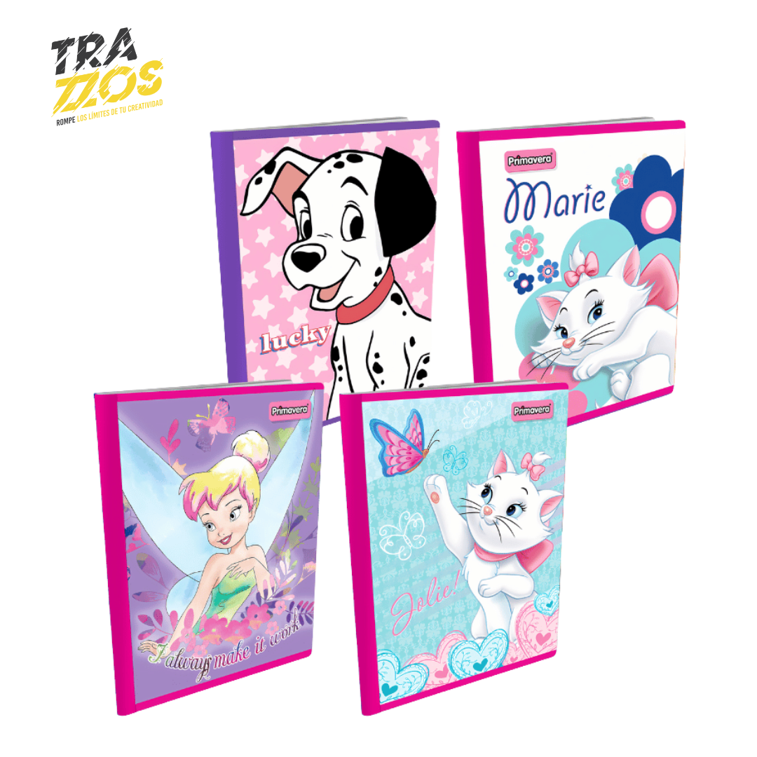 Cuaderno Primavera Cosido Cuadriculado Disney Niña