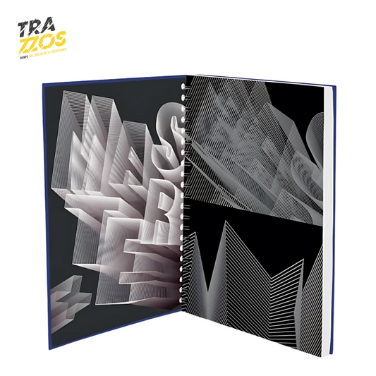 Cuaderno Scribe Grande Pasta Dura Hombre Argollado