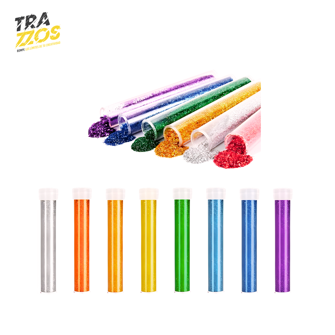 Escarcha en Tubo Surtida x 12 Uds