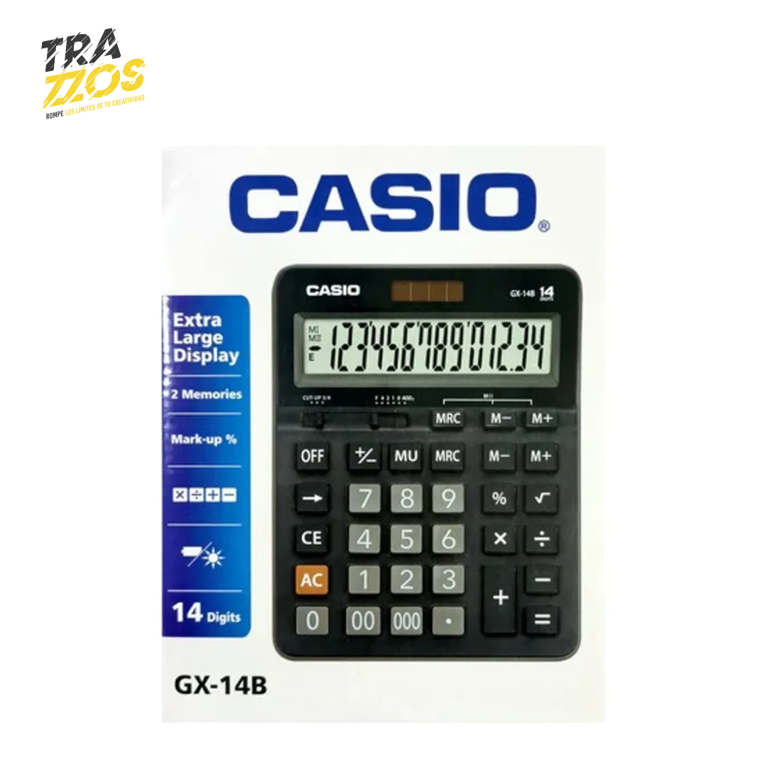 Calculadora Casio Grande Gx 14B Bk