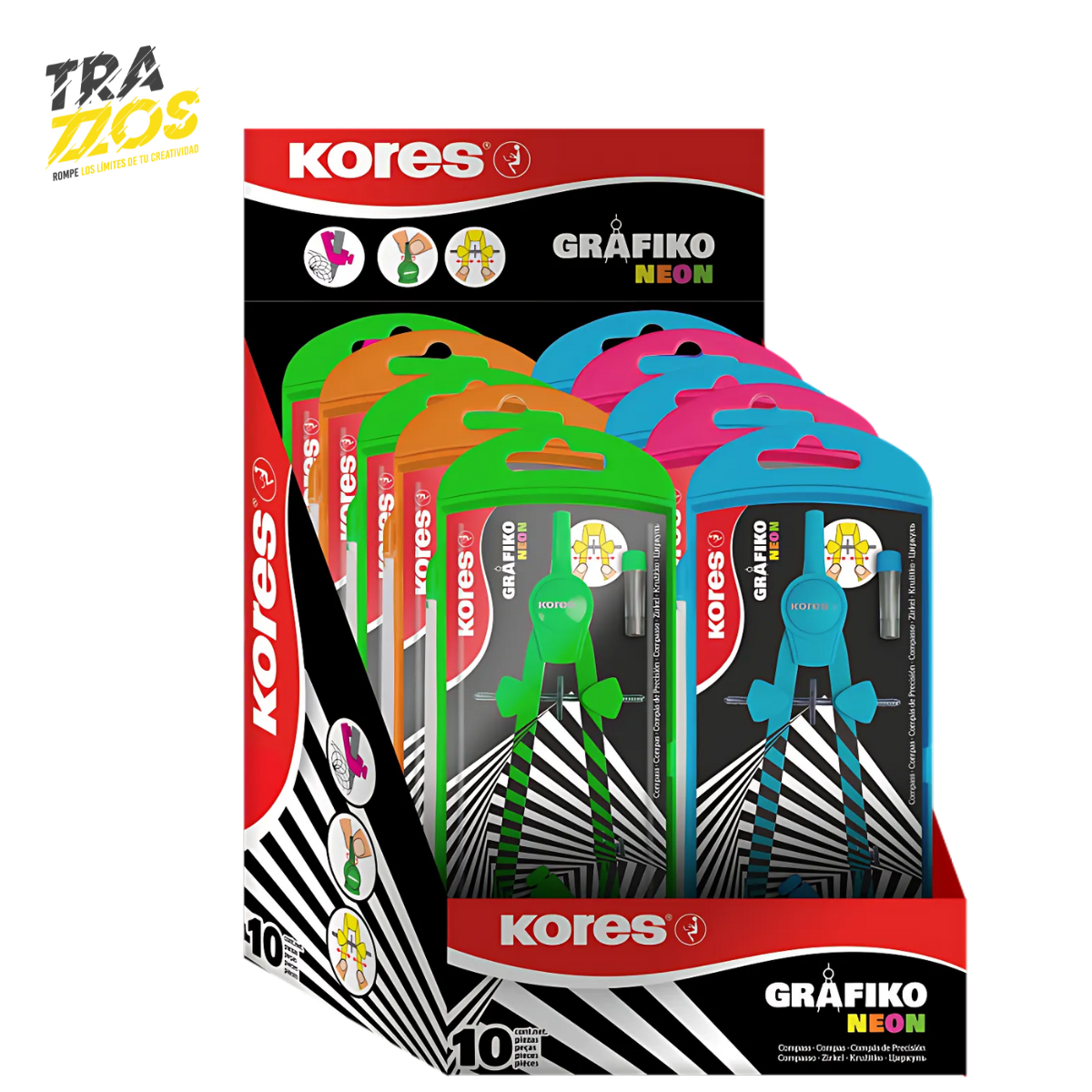 Compas Kores Metal grafiko Neon