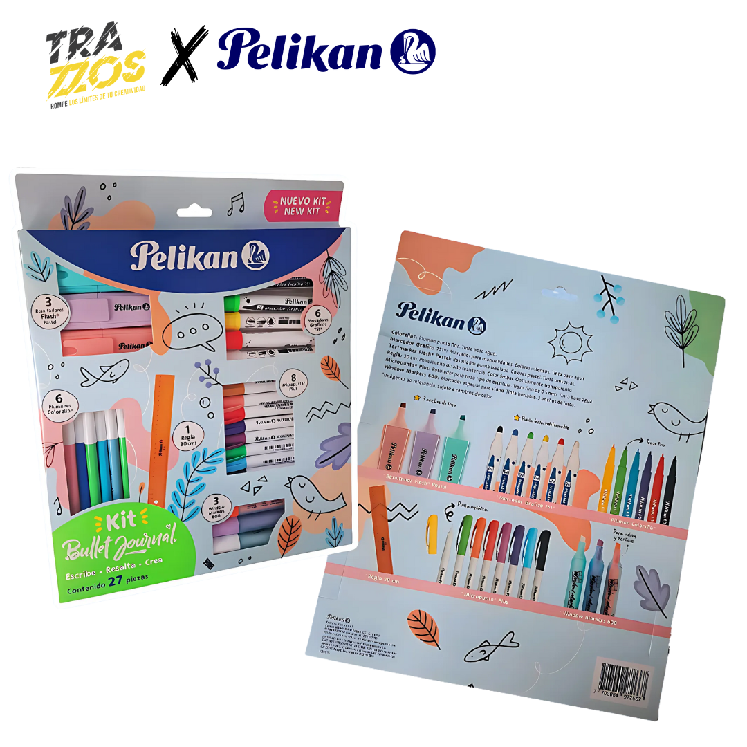 Kit Bullet Journal Pelikan + Trazzos