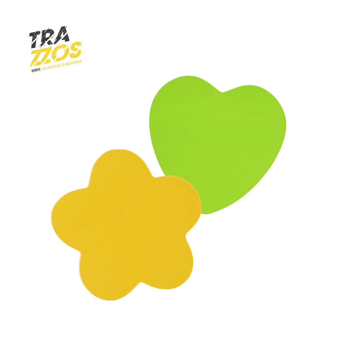 Nota Adhesiva Figuras Multicolor X100