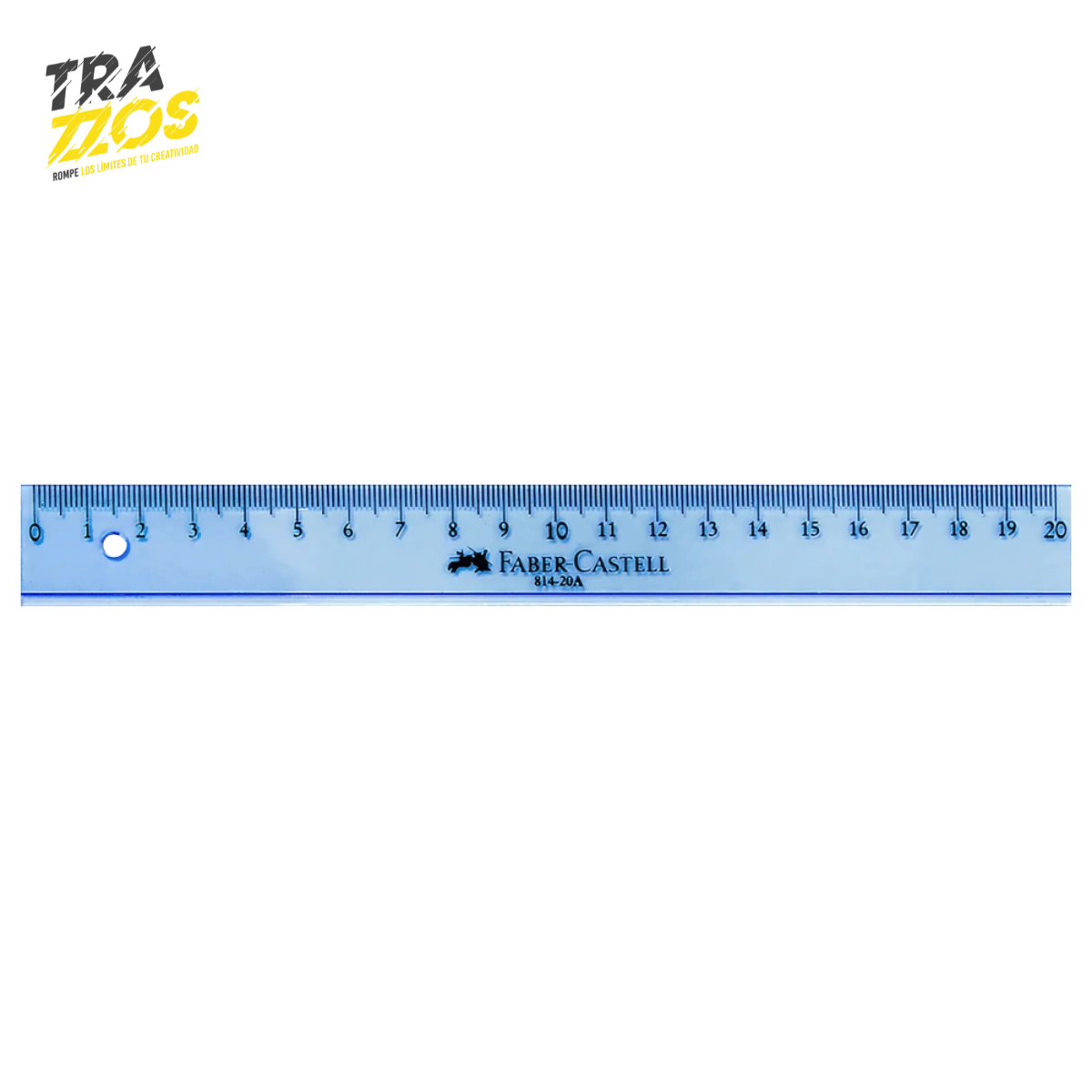 Regla Faber Castell X 20cm Translucida