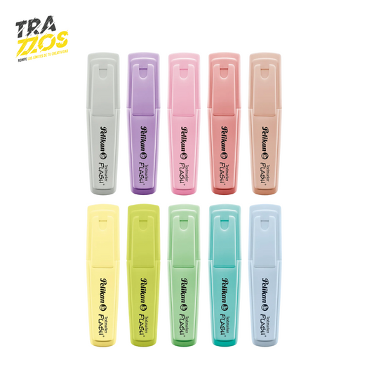 Resaltadores Pelikan Flash Pastel Pétalos x10