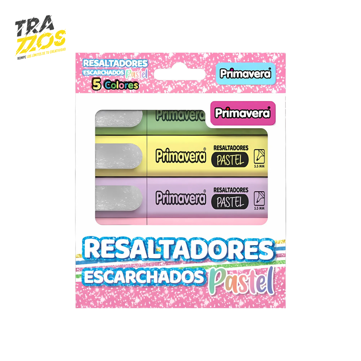 Resaltadores Glitter x 5
