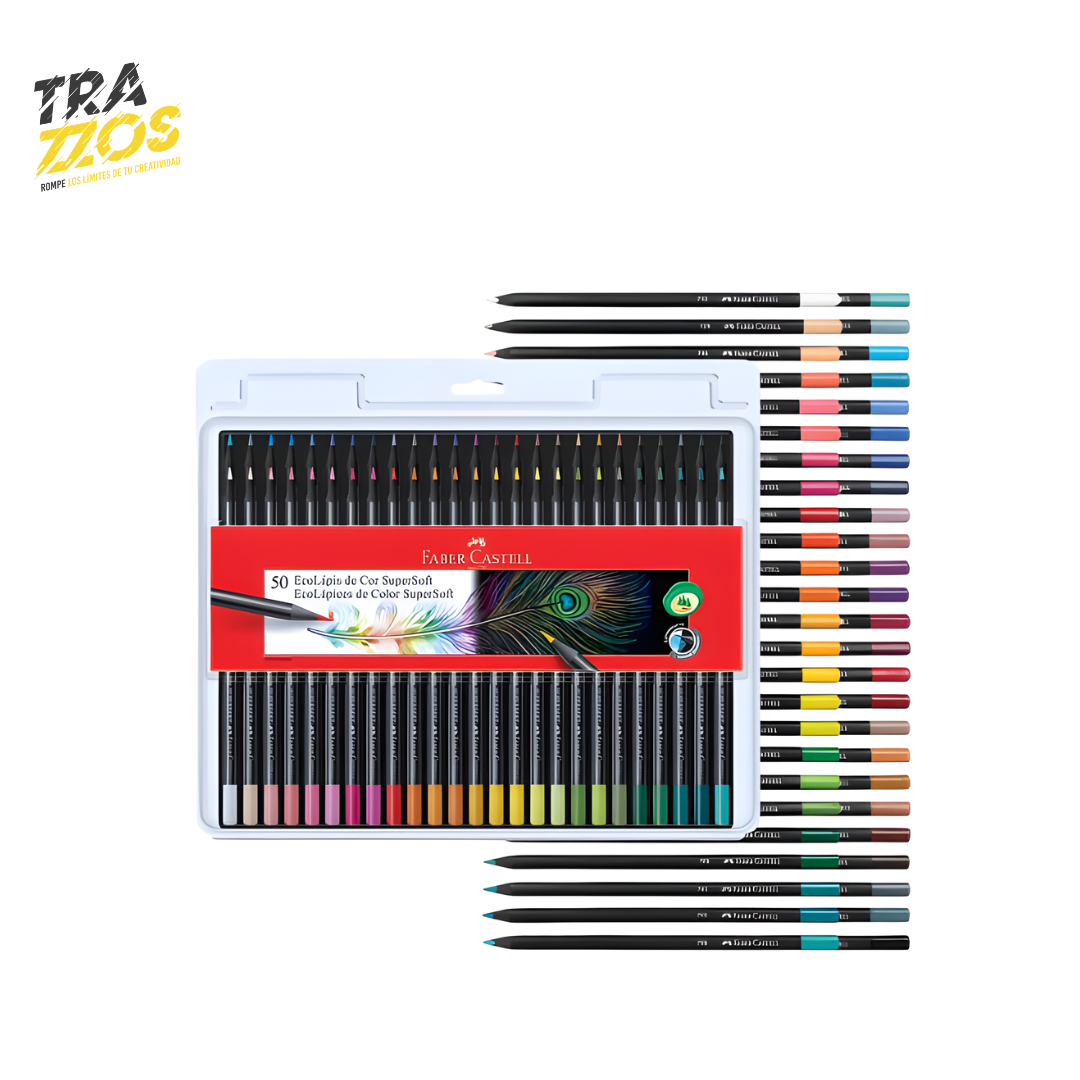 Set de colores Faber-Castell SuperSoft x50