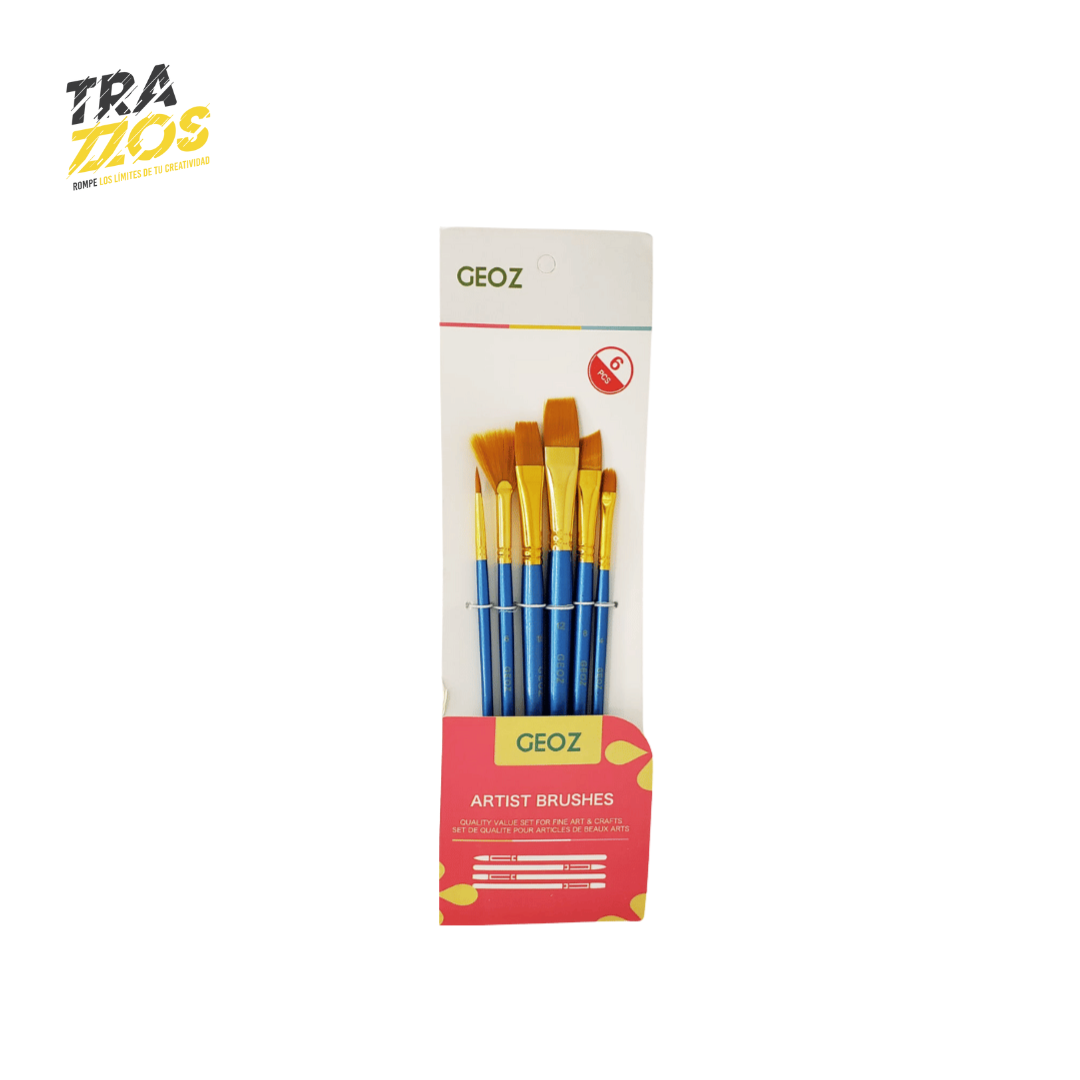 Set de 6 Pinceles Artísticos JZ-101