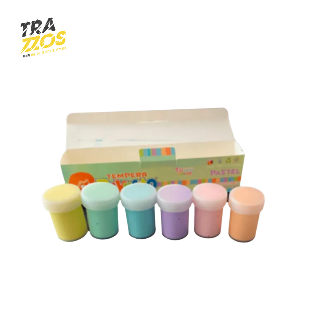 Tempera Payasito Pastel x6