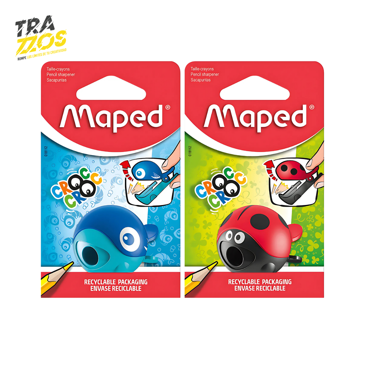 Tajalápiz Maped Croc Croc Pinza