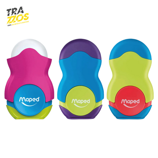 Tajalápiz Maped Con Borrador Loopy