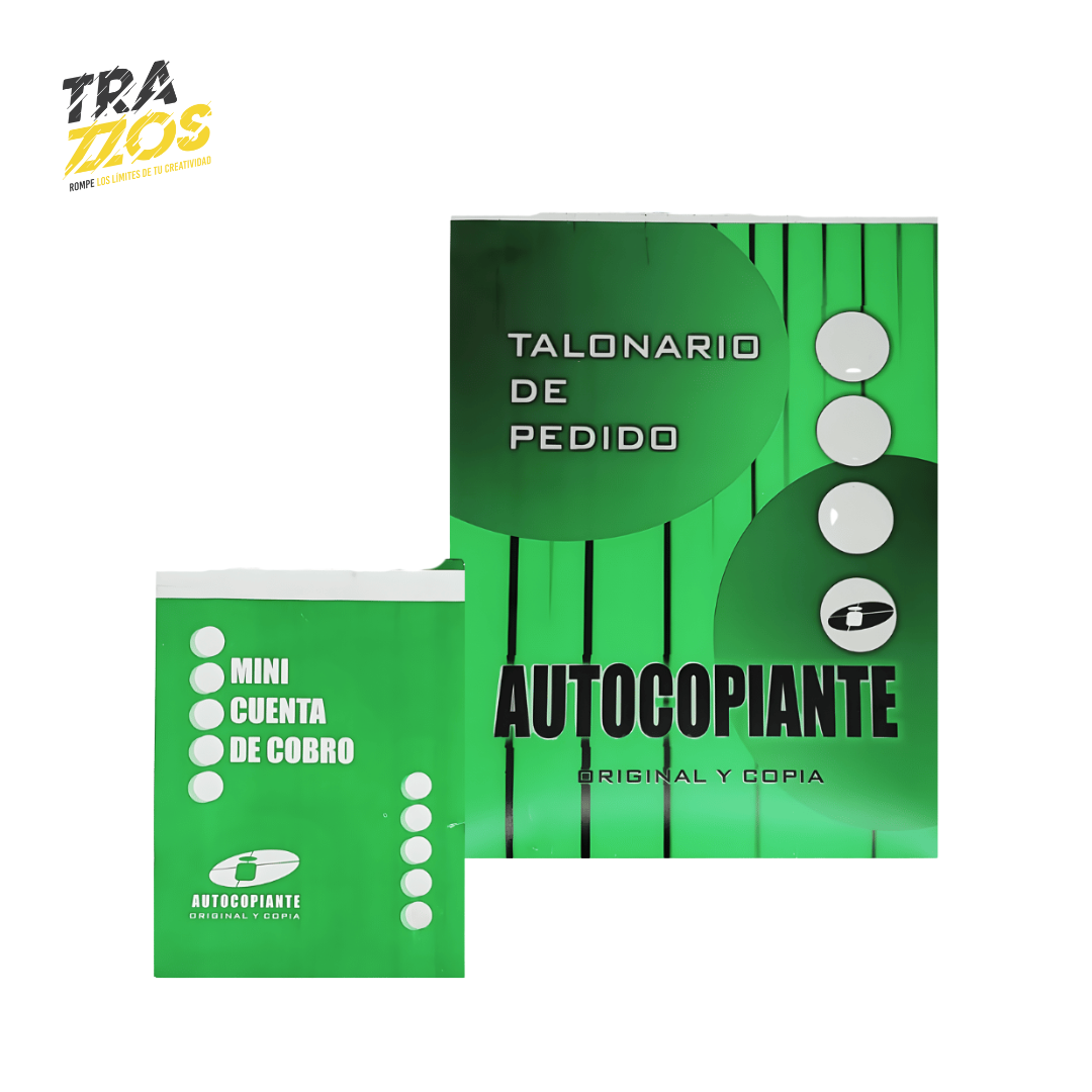 Facturero Autocopiante Verde