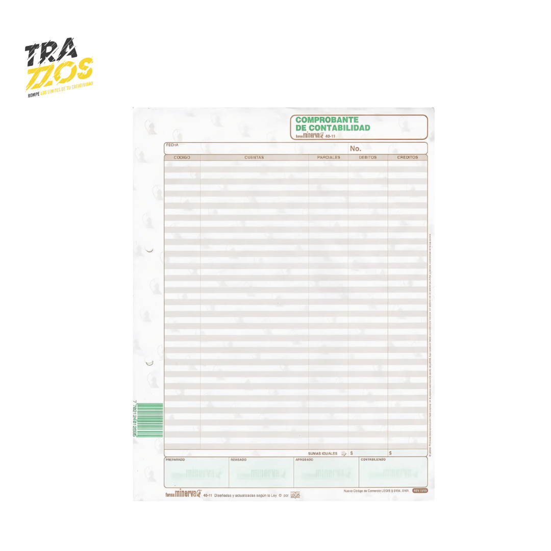 Minerva 40-11 Comprobante de Contabilidad x100