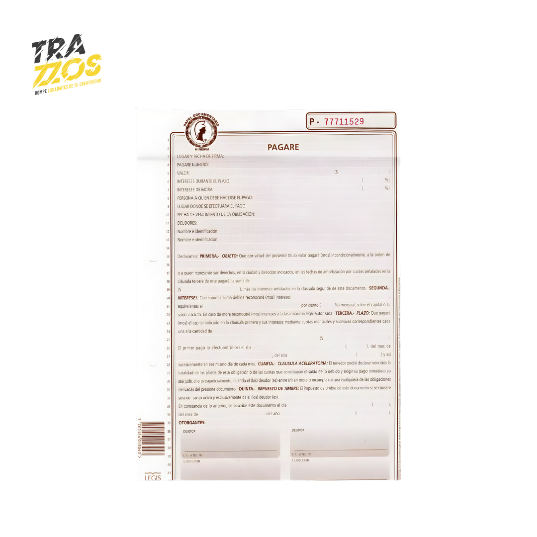 Minerva 60-01 Pagare X12