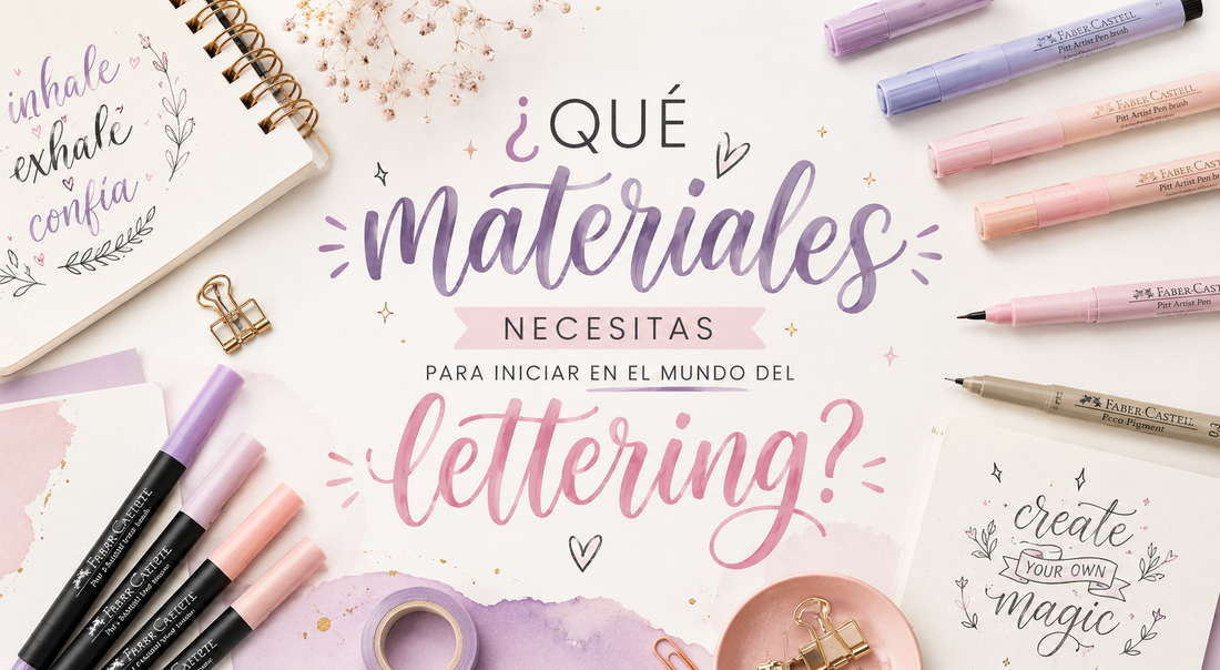 Los materiales indispensables para aprender lettering