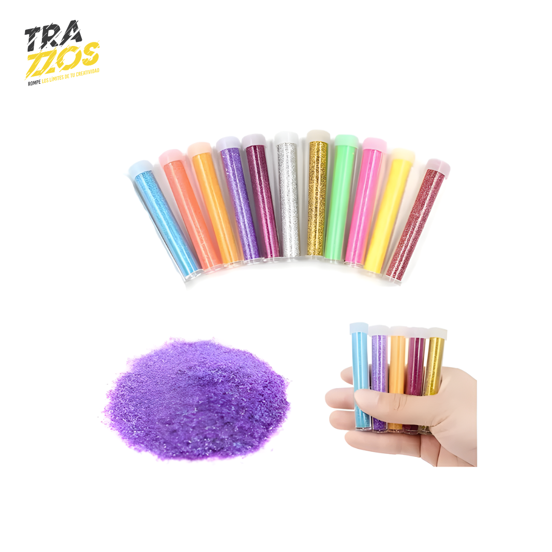 12 Tubos de Escarcha Murano