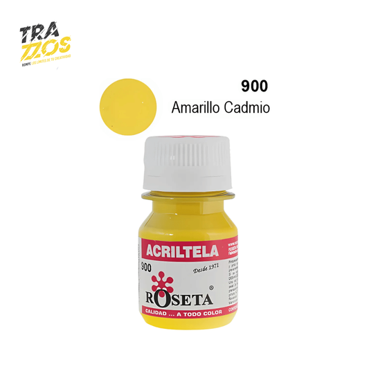 Acriltela Roseta Amarillo Cadmio