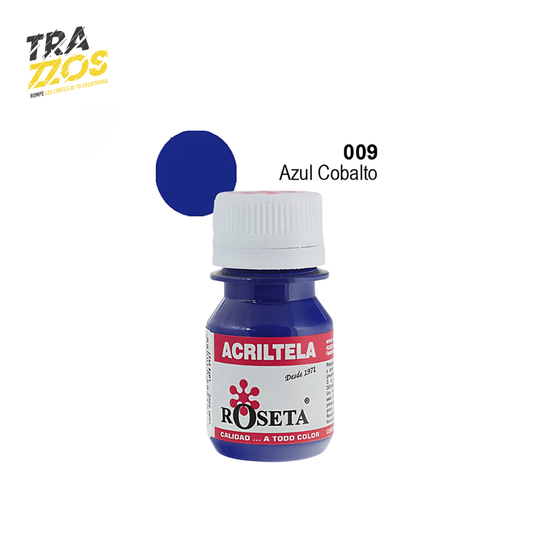 Acriltela Roseta Azul Cobalto