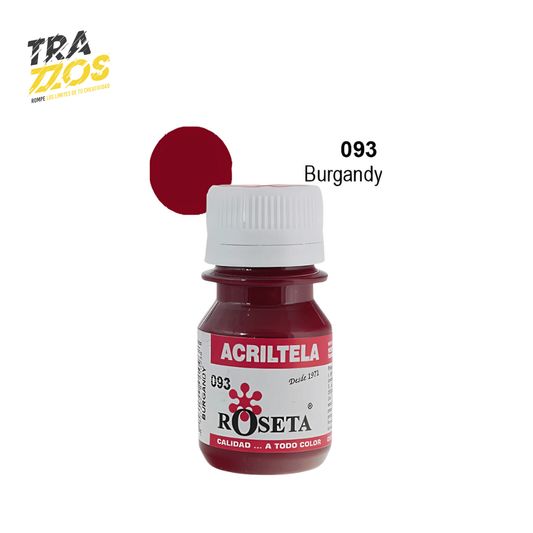 Acriltela Roseta Burgandy