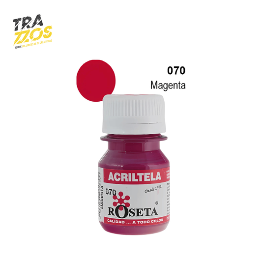 Acriltela Roseta Magenta Claro