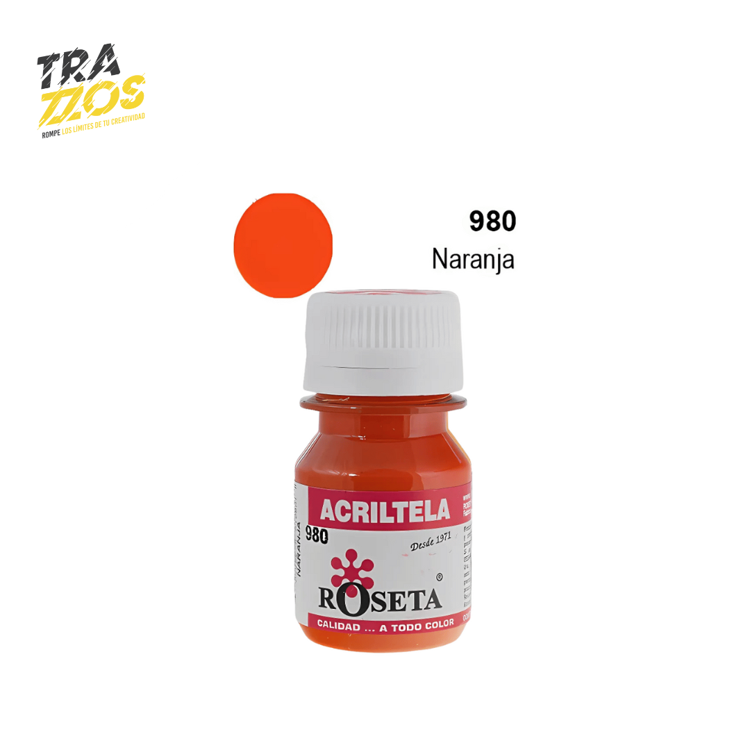 Acriltela Roseta Naranja