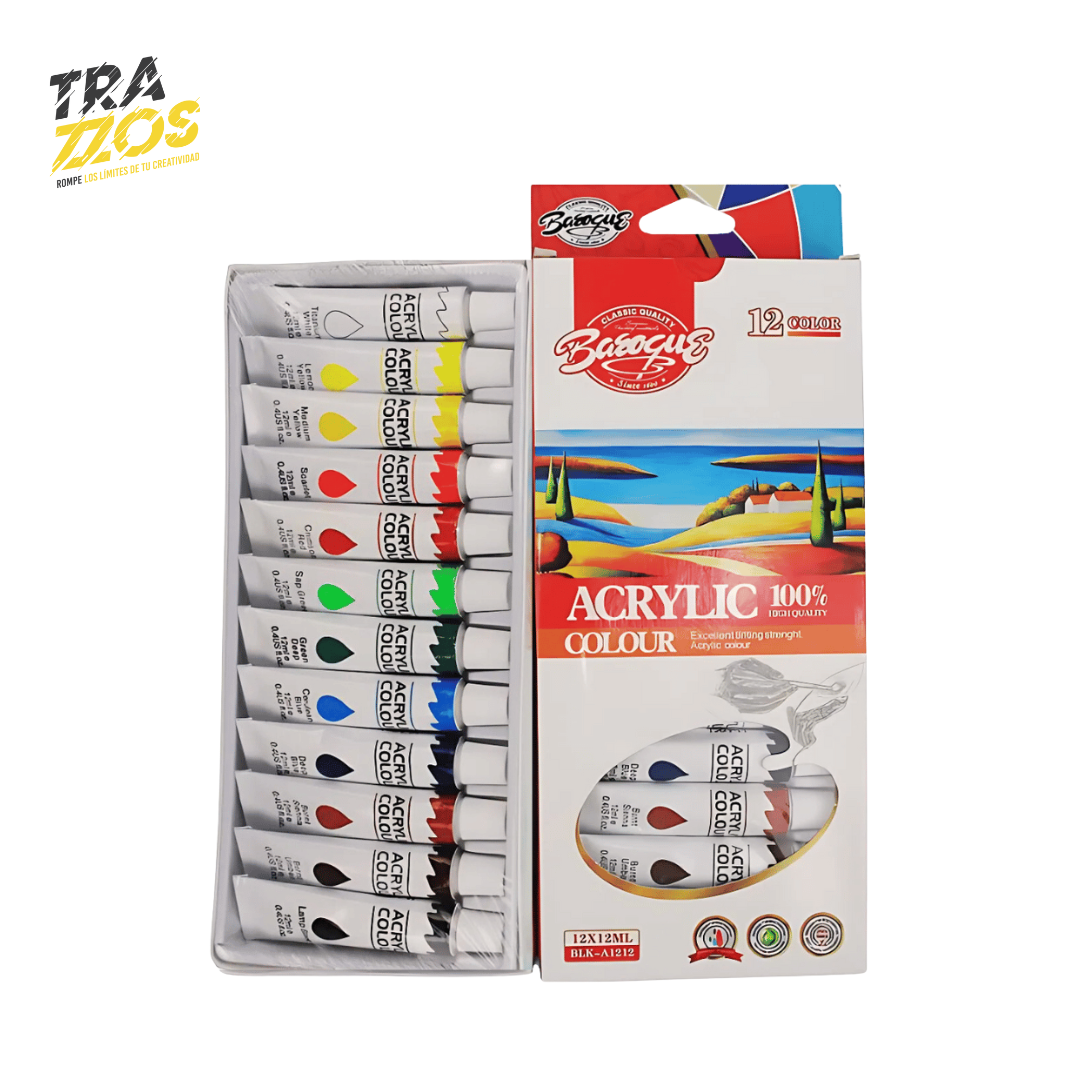 Set de Acuarela Baroque Tubo x12