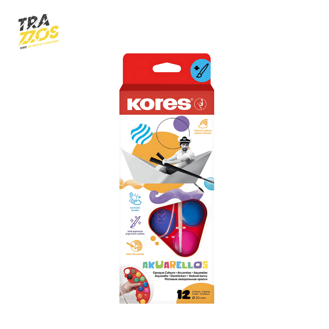 Set de Acuarela Kores Grande con Pincel