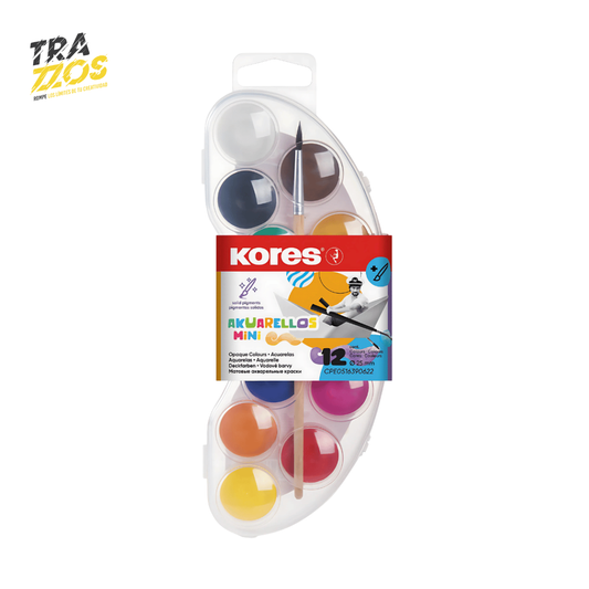 Set de Acuarela Kores Mini con Pincel