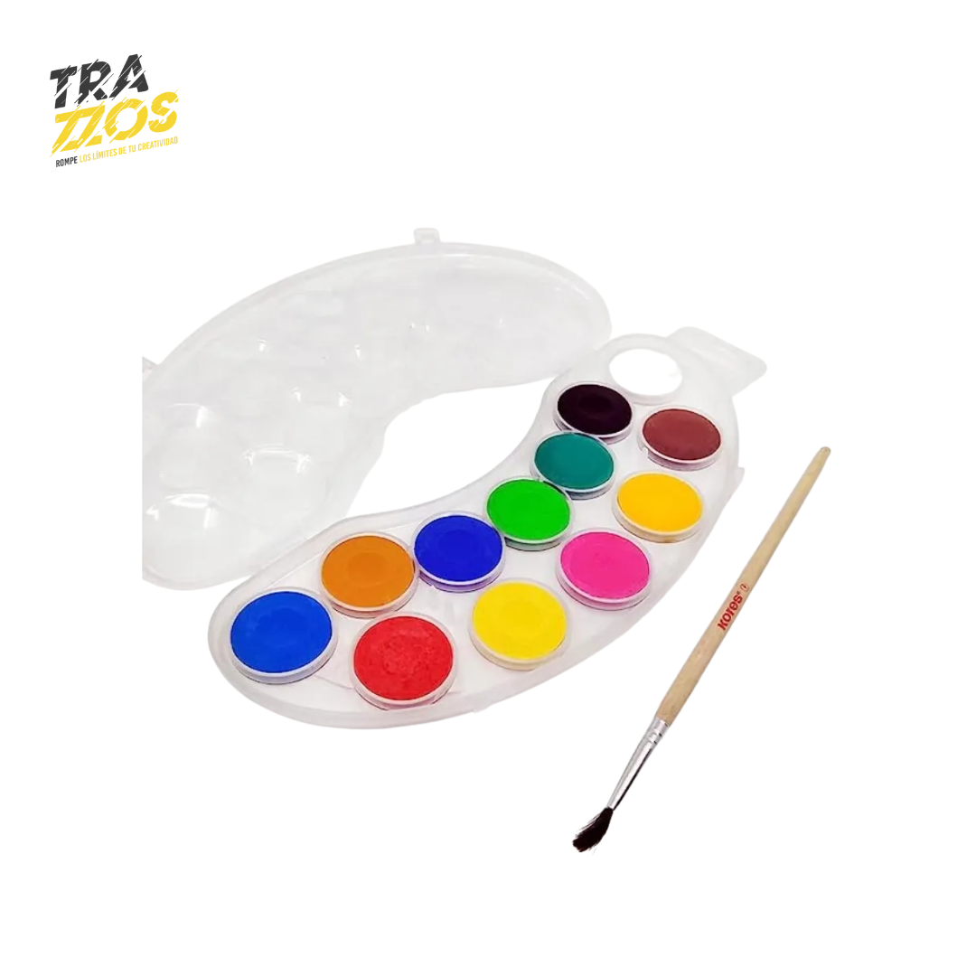 Set de Acuarela Kores Mini con Pincel