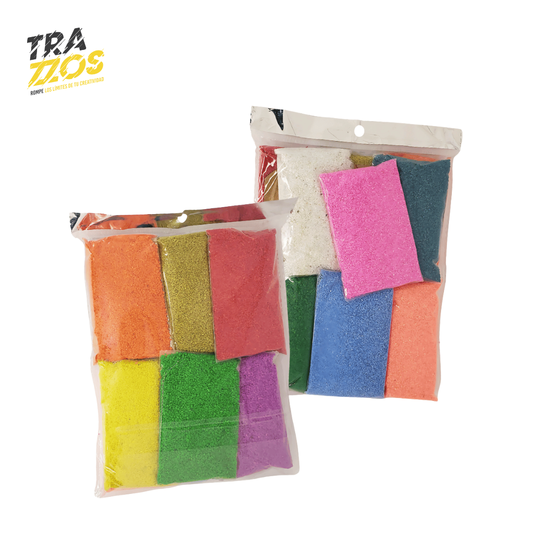 Set de Arena de Colores x12