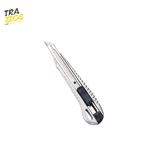 Bisturí pequeño metalico 9mm corte fino 