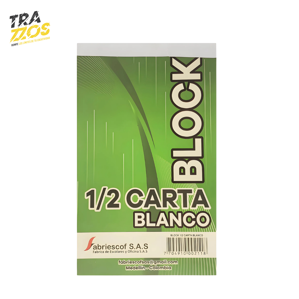 Block Bond 1/2 Carta Blanco