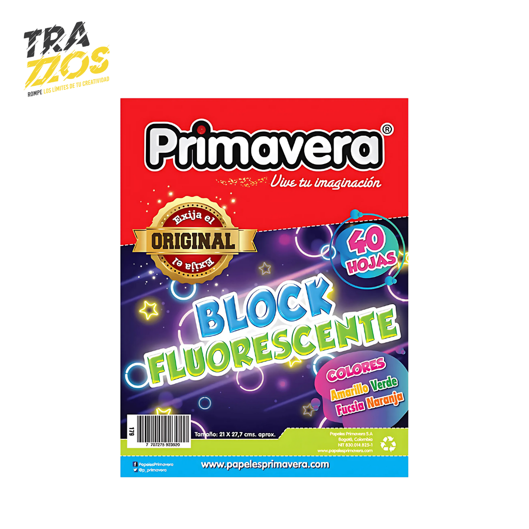 Block Primavera Fluorescente