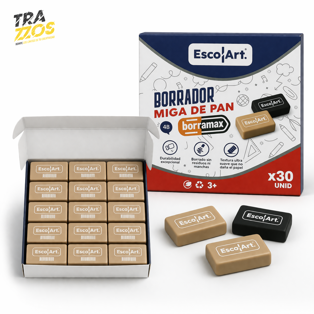 Borradores Miga de Pan Amarillo Escolart x30
