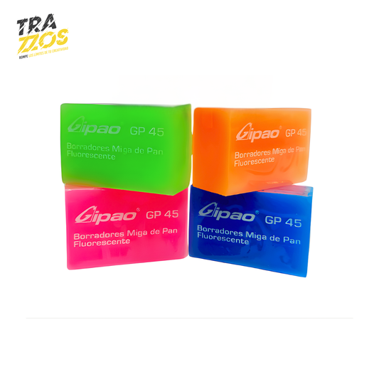 Borradores Gipao Fluorescente x4 (Neón)