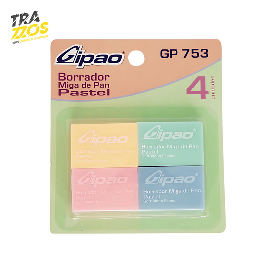 Borrador Gipao Pastel x4