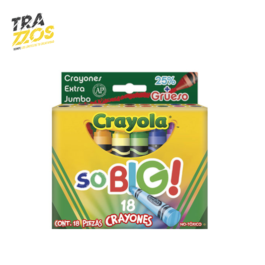 Crayones Crayola Extra Jumbo X18