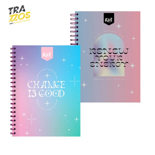 Cuaderno Kiut Argollado pasta dura Pequeño cuadriculado.