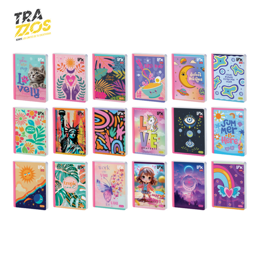 Cuaderno Link Cosido Femenino 100 hojas