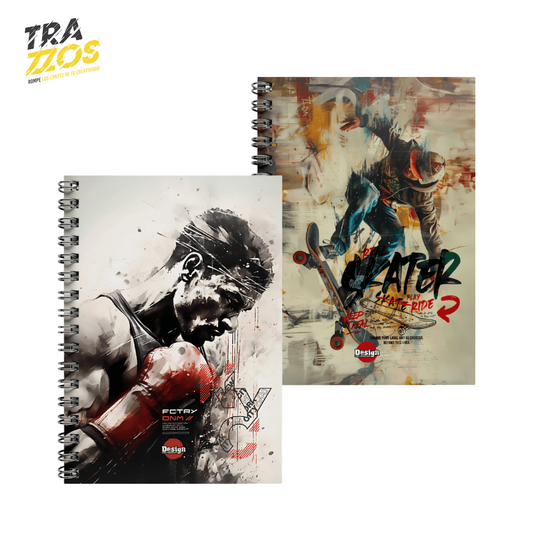 Cuaderno Lukis Argollado 5 Materias Diseño