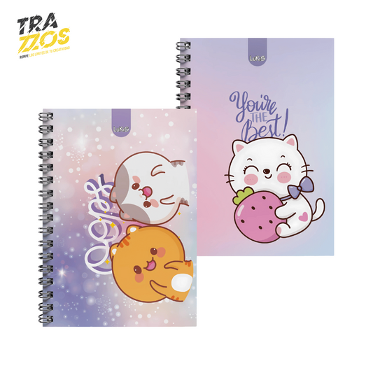 Cuaderno Lukis Argollado 5 Materias Muñecos