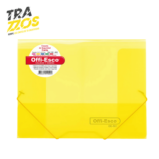 Carpeta De Seguridad Plástica Carta